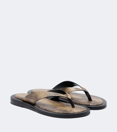 Mules Marcelle en cuir façon serpent - A.Emery - Modalova