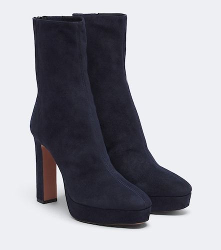 Bottines Martine à plateau en daim - Aquazzura - Modalova