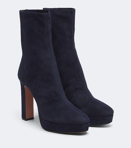 Bottines Martine à plateau en daim - Aquazzura - Modalova