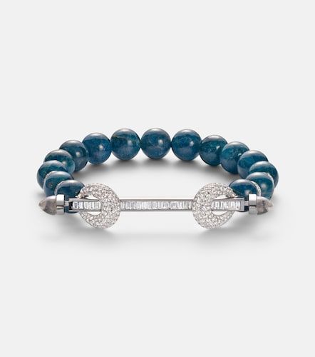 Bracelet Chakra en or blanc 18 ct, perles et diamants - Ananya - Modalova
