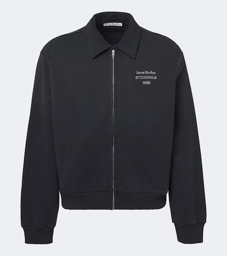 Sweat-shirt en coton mélangé à logo - Acne Studios - Modalova