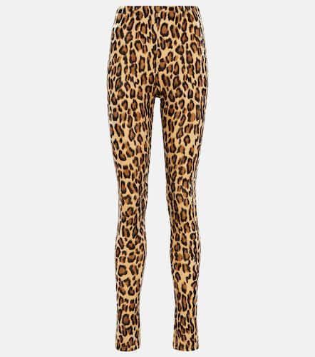 Legging en velours à motif léopard - Junya Watanabe - Modalova
