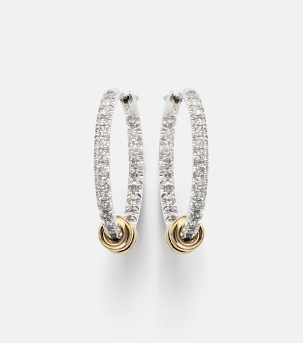 Boucles d'oreilles Argo Demi en argent sterling, or 18 ct et diamants - Spinelli Kilcollin - Modalova