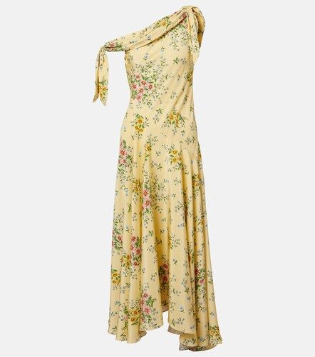 Robe asymétrique en soie à fleurs - Rodarte - Modalova
