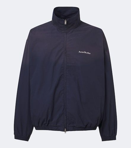 Veste en popeline de coton à logo - Acne Studios - Modalova