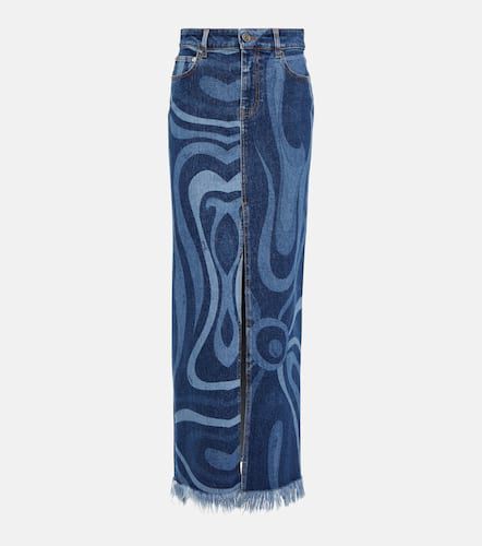 Pucci Jupe longue Marmo en jean - Pucci - Modalova