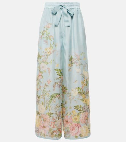 Pantalon ample Waverly en soie à fleurs - Zimmermann - Modalova