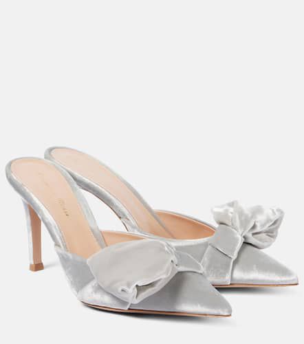 Gianvito Rossi Mules 85 en velours - Gianvito Rossi - Modalova