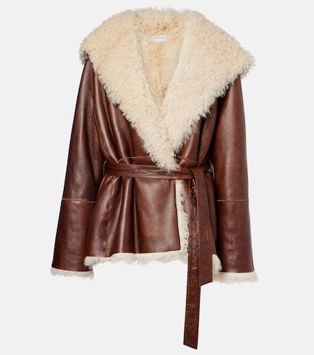 Veste en cuir et shearling - Magda Butrym - Modalova