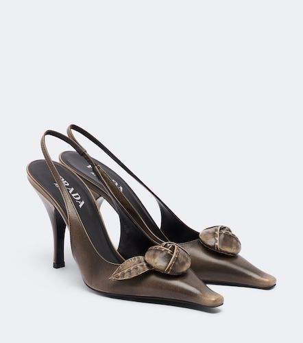 Prada Escarpins slingback en cuir - Prada - Modalova