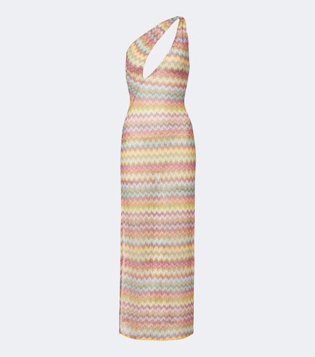 Robe longue asymétrique en lamé - Missoni - Modalova