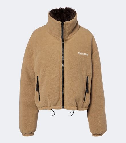 Miu Miu Veste doudoune à logo - Miu Miu - Modalova