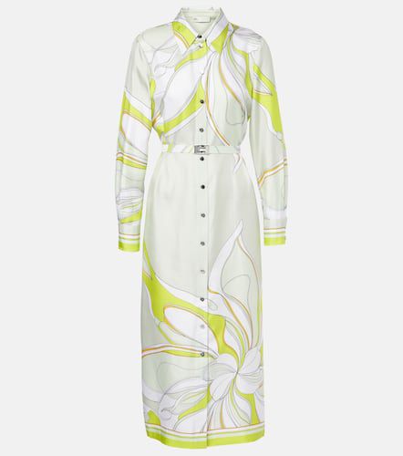 Robe chemise imprimée en soie - Tory Burch - Modalova