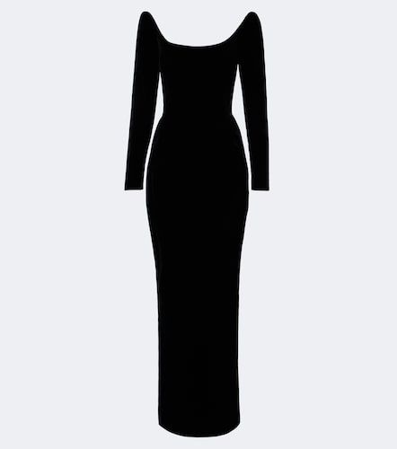 Mugler Robe longue en velours - Mugler - Modalova
