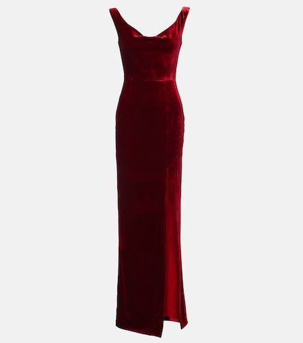 Robe longue en velours - Roland Mouret - Modalova