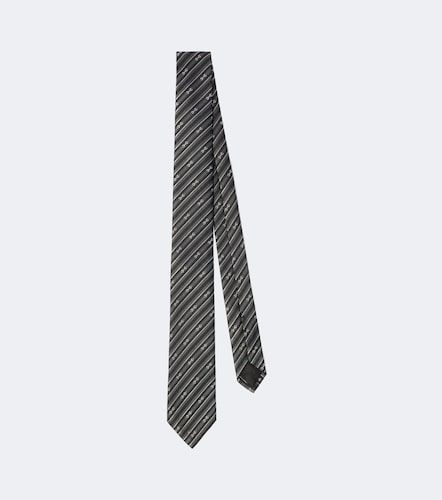 Cravate en jacquard de soie à rayures - Gucci - Modalova