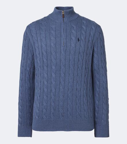 Pull Pony en coton à col zippé - Polo Ralph Lauren - Modalova