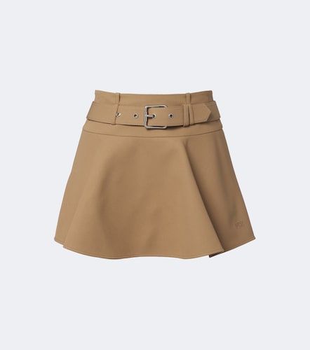 Mini-jupe Double L en coton à ceinture - Loewe - Modalova