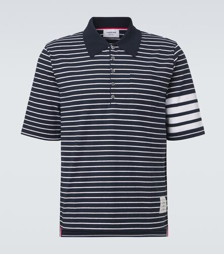 Polo 4-Bar en coton à rayures - Thom Browne - Modalova