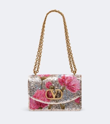 Sac porté épaule Vain Small à fleurs et sequins - Valentino Garavani - Modalova