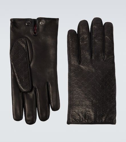 Gucci Gants GG en cuir - Gucci - Modalova