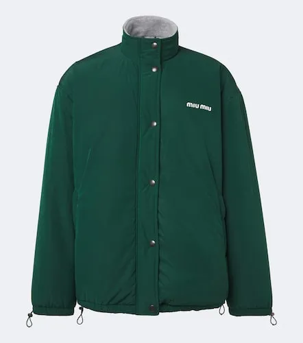 Miu Miu Veste technique à logo - Miu Miu - Modalova