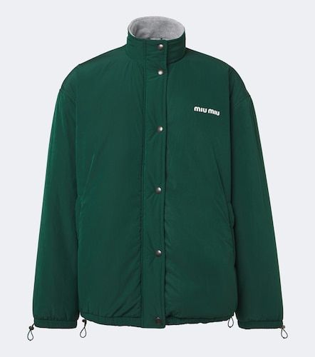 Miu Miu Veste technique à logo - Miu Miu - Modalova