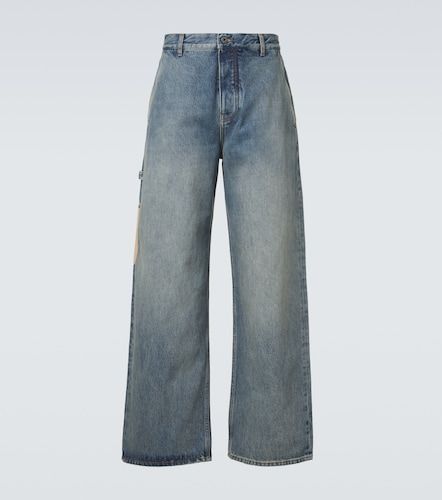 Jean straight à détails en daim - Loewe - Modalova