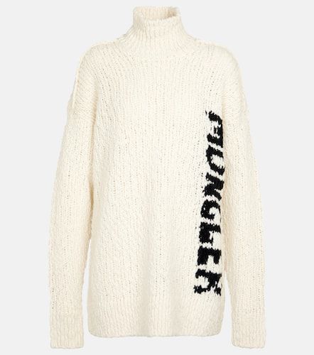 Pull en laine mélangée à logo - Moncler - Modalova