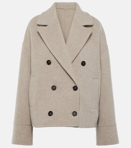 Manteau raccourci en laine et cachemire - Brunello Cucinelli - Modalova