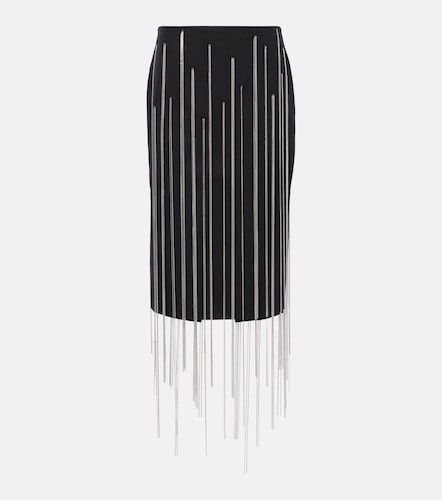 Jupe midi à détail chaîne - Victoria Beckham - Modalova