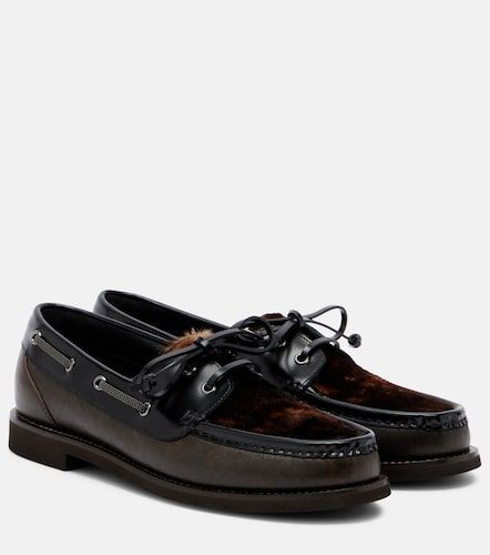 Chaussures bateau Monili en cuir - Brunello Cucinelli - Modalova