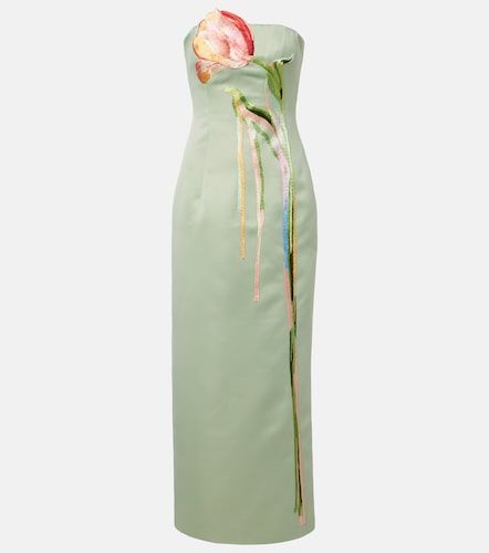 Robe bustier Marilyn à appliquées floraux - Leo Lin - Modalova