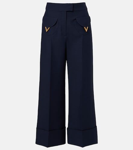 Pantalon ample VGold en Crêpe Couture - Valentino Garavani - Modalova