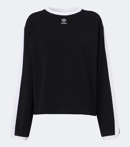 Sweat-shirt Medusa en coton mélangé - Versace - Modalova