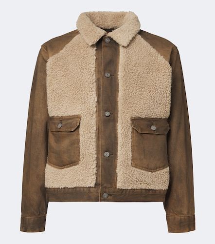 RRL Veste en denim et shearling - RRL - Modalova