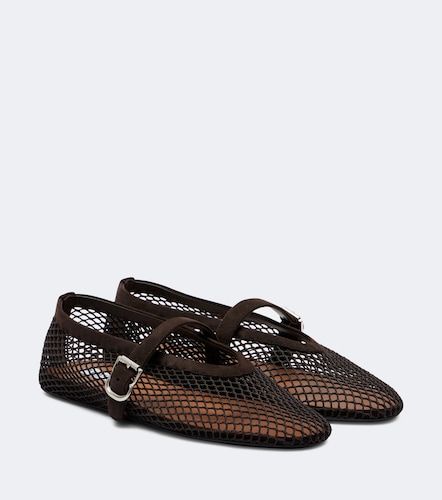 Alaïa Ballerines en résille et daim - Alaia - Modalova