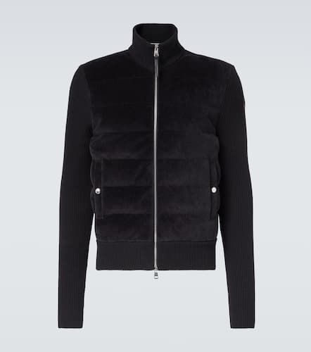 Cardigan doudoune en velours - Moncler - Modalova