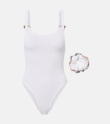 X Hunza G – Maillot de bain Domino Check - Burberry - Modalova
