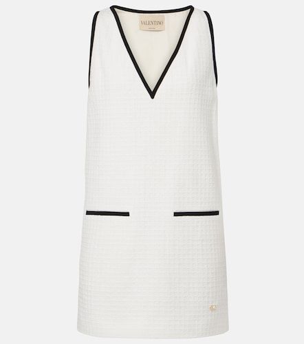 Robe VLogo en tweed de coton - Valentino Garavani - Modalova
