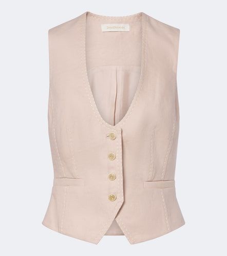 Zimmermann Gilet Clash en lin - Zimmermann - Modalova