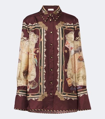 Chemise Valiant en soie à imprimé - Zimmermann - Modalova