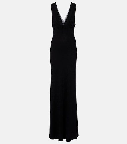 Chloé Robe longue en jacquard de soie et dentelle - Chloe - Modalova