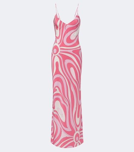 Pucci Robe longue Marmo en soie - Pucci - Modalova