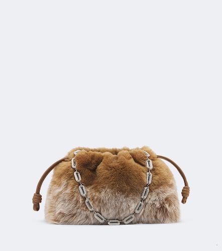 Pochette Flamenco Medium en shearling - Loewe - Modalova