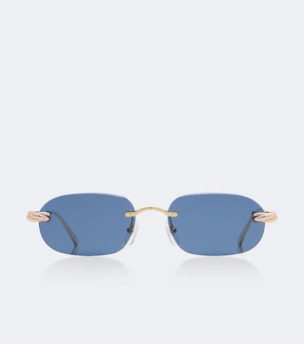 Lunettes de soleil rectangulaires Trinity De Cartier - Cartier Eyewear Collection - Modalova