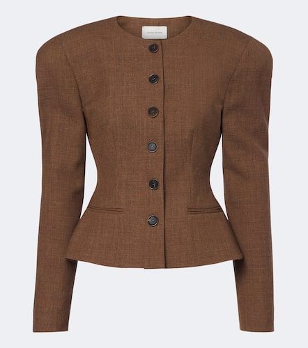 Veste péplum en laine vierge - Magda Butrym - Modalova