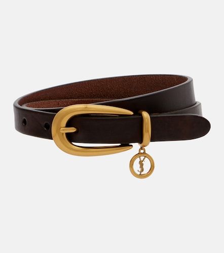 Ceinture Cassandre en cuir - Saint Laurent - Modalova