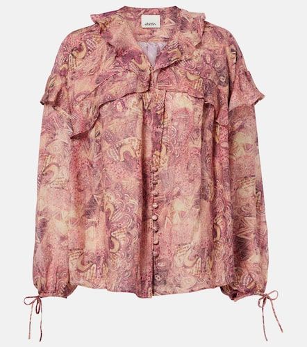 Blouse Charis en soie à volants - Isabel Marant - Modalova