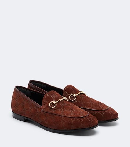 Mocassins Jordaan Horsebit GG en daim - Gucci - Modalova